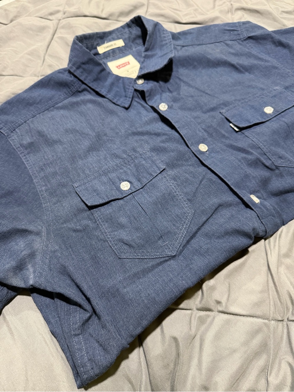 Levi’s Denim Button Down Collard Shirt
